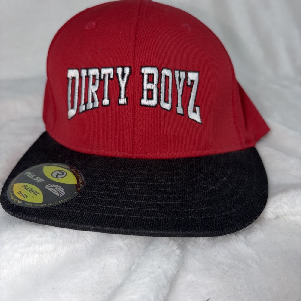 Dirty Boyz Pulse Flex‎ fit Hat Sm/Med Grunge Streetwear Y2K Flat Bill Urban NWT